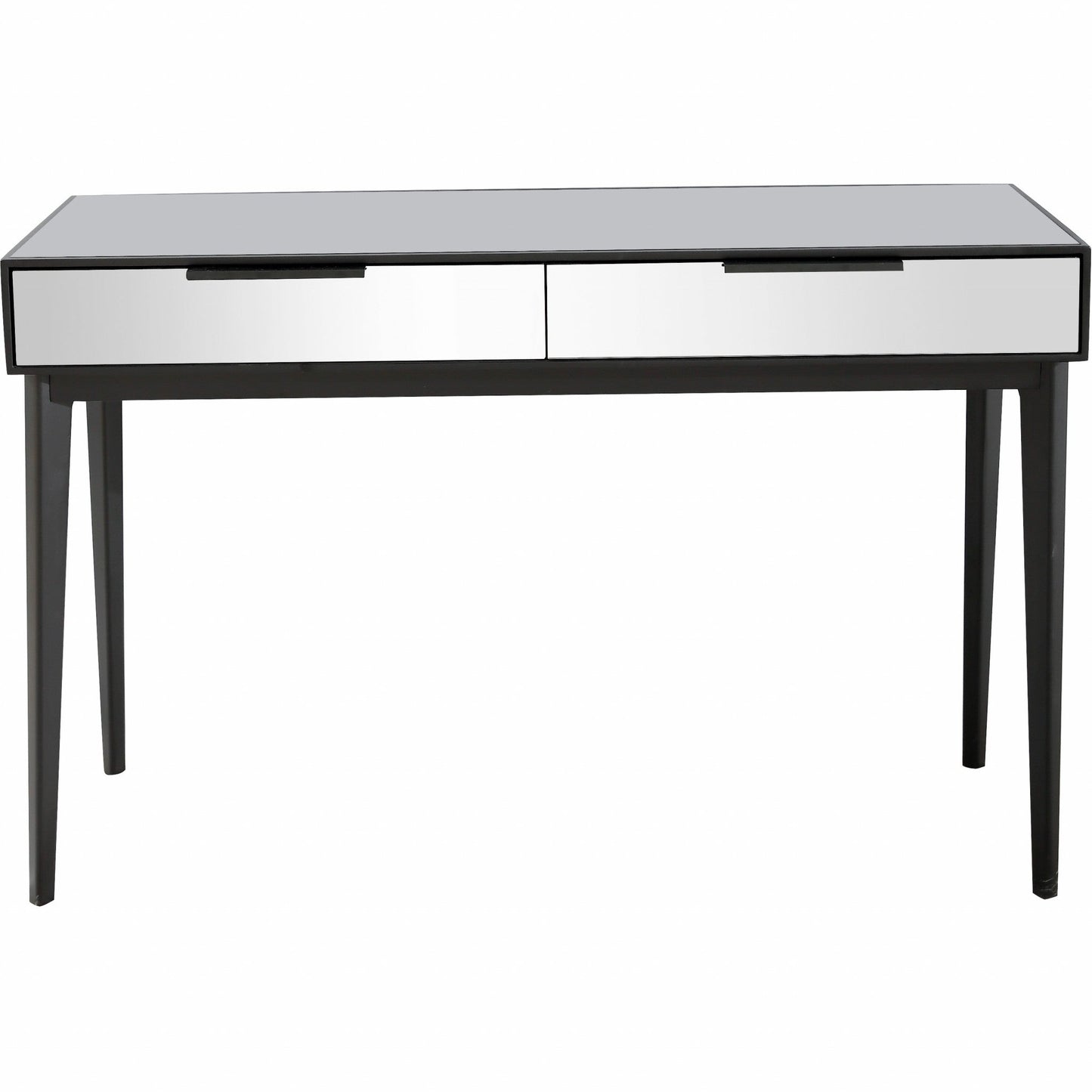 HomeRoots Console Table With Smokey Grey Mirror Finish