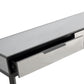 HomeRoots Console Table With Smokey Grey Mirror Finish