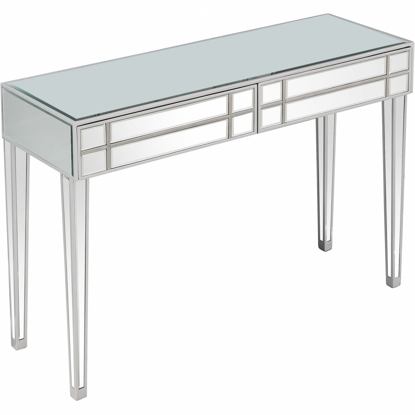 HomeRoots Console Table With Stainless Steel Finish