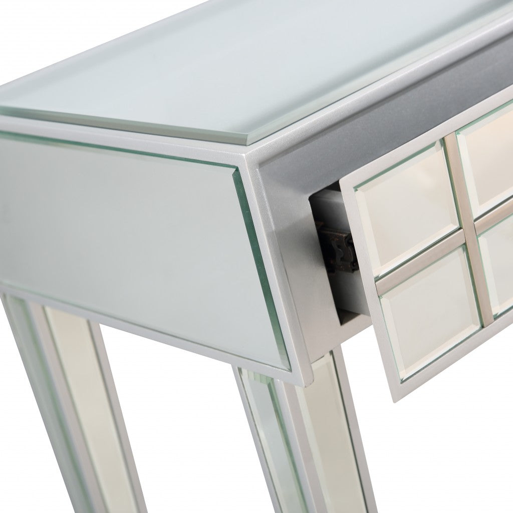 HomeRoots Console Table With Stainless Steel Finish