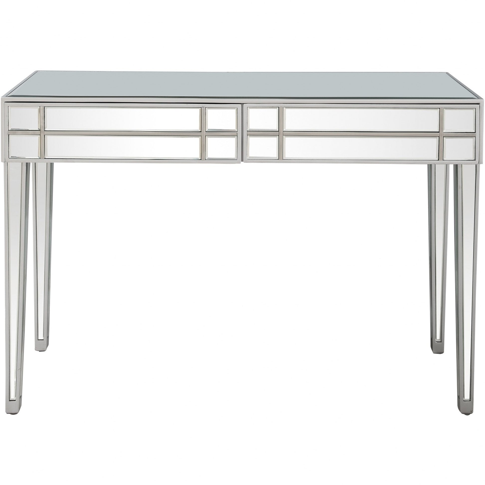 HomeRoots Console Table With Stainless Steel Finish