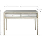 HomeRoots Console Table in Antiqued Silver Finish
