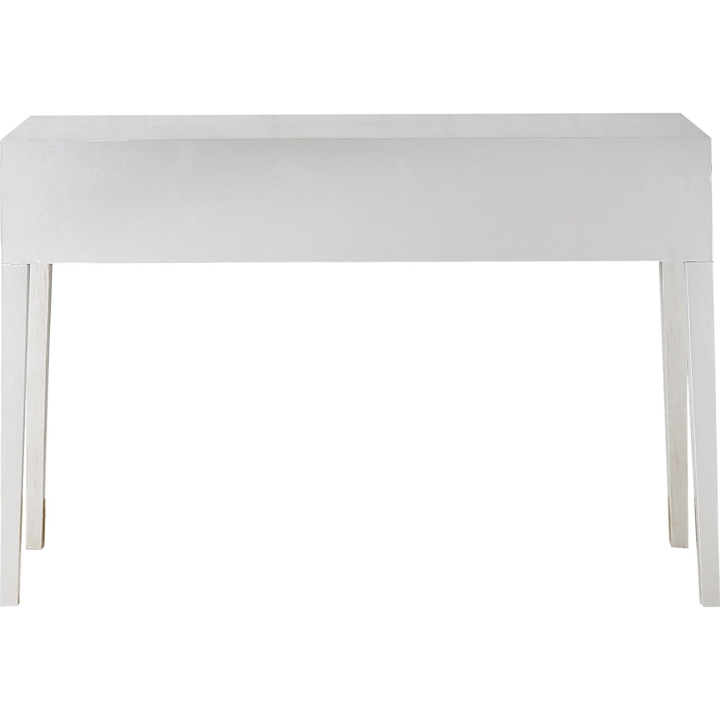 HomeRoots Console Table in Antiqued Silver Finish