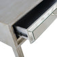 HomeRoots Console Table in Antiqued Silver Finish