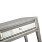 HomeRoots Console Table in Antiqued Silver Finish