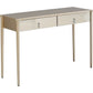 HomeRoots Console Table in Champagne Finish