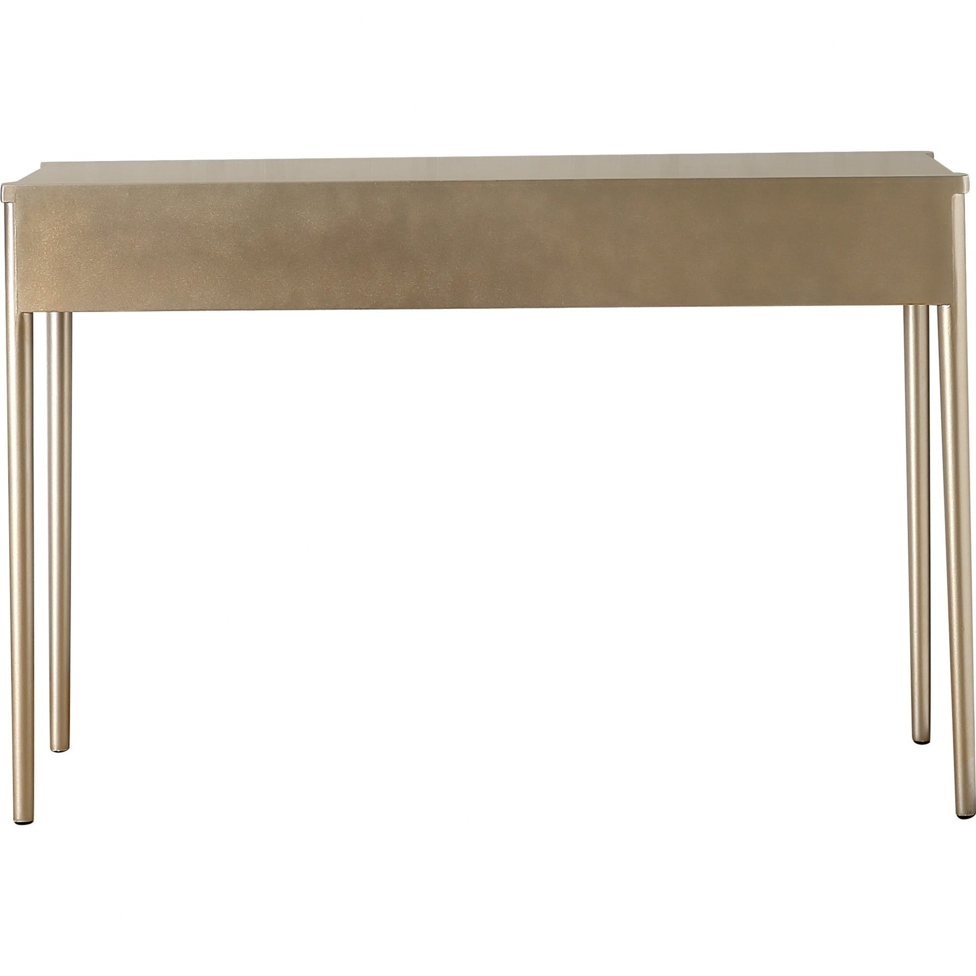 HomeRoots Console Table in Champagne Finish