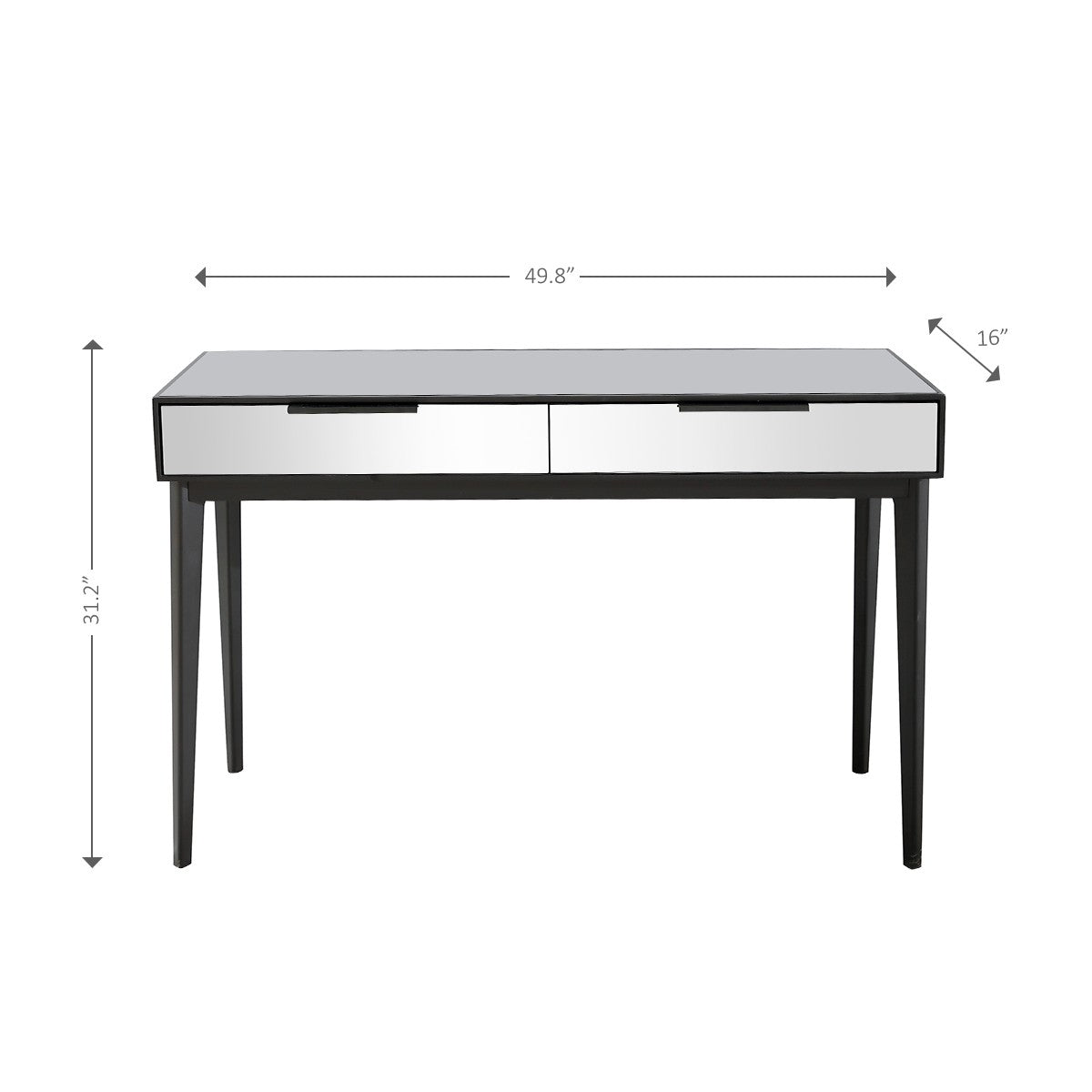 HomeRoots Console Table in Smokey Grey Finish