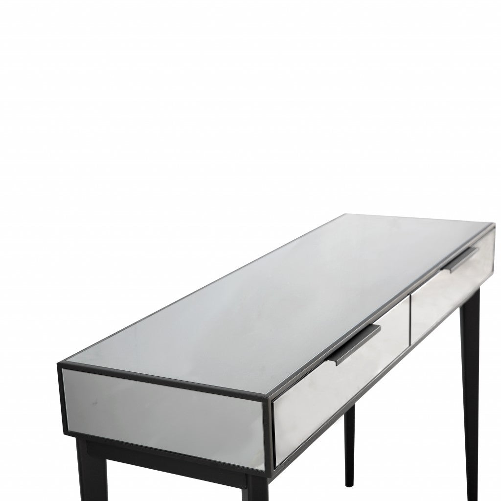 HomeRoots Console Table in Smokey Grey Finish