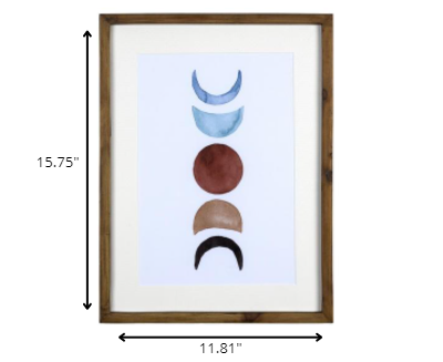 HomeRoots Contemporary Abstract Moon Wall Frame Decor
