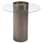 HomeRoots Contemporary Antique Gold End Table