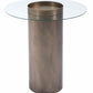 HomeRoots Contemporary Antique Gold End Table