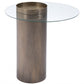 HomeRoots Contemporary Antique Gold End Table