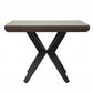 HomeRoots Contemporary Dark Acacia Black Inverted Frame End or Side table