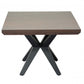 HomeRoots Contemporary Dark Acacia Black Inverted Frame End or Side table