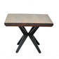 HomeRoots Contemporary Dark Acacia Black Inverted Frame End or Side table