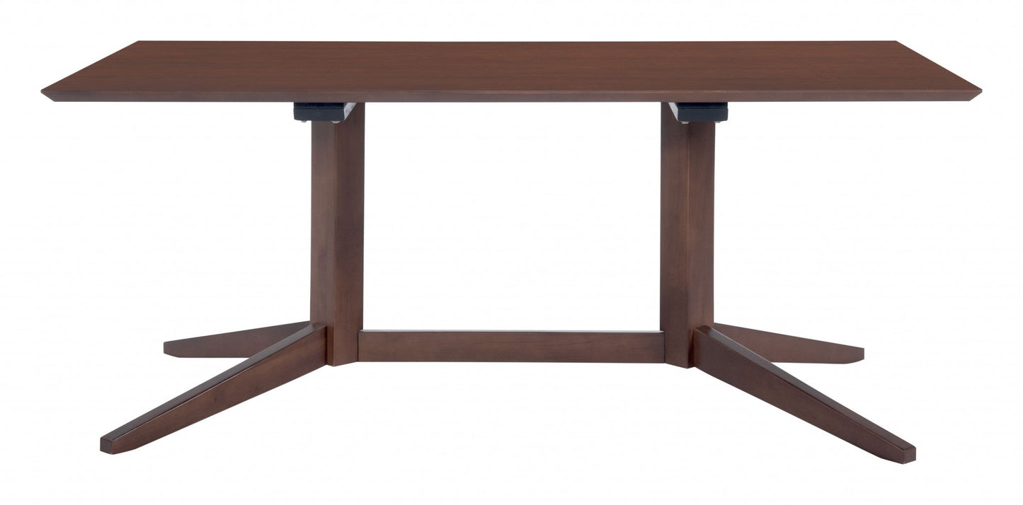 HomeRoots Contemporary Dark Brown Wooden Dining Table