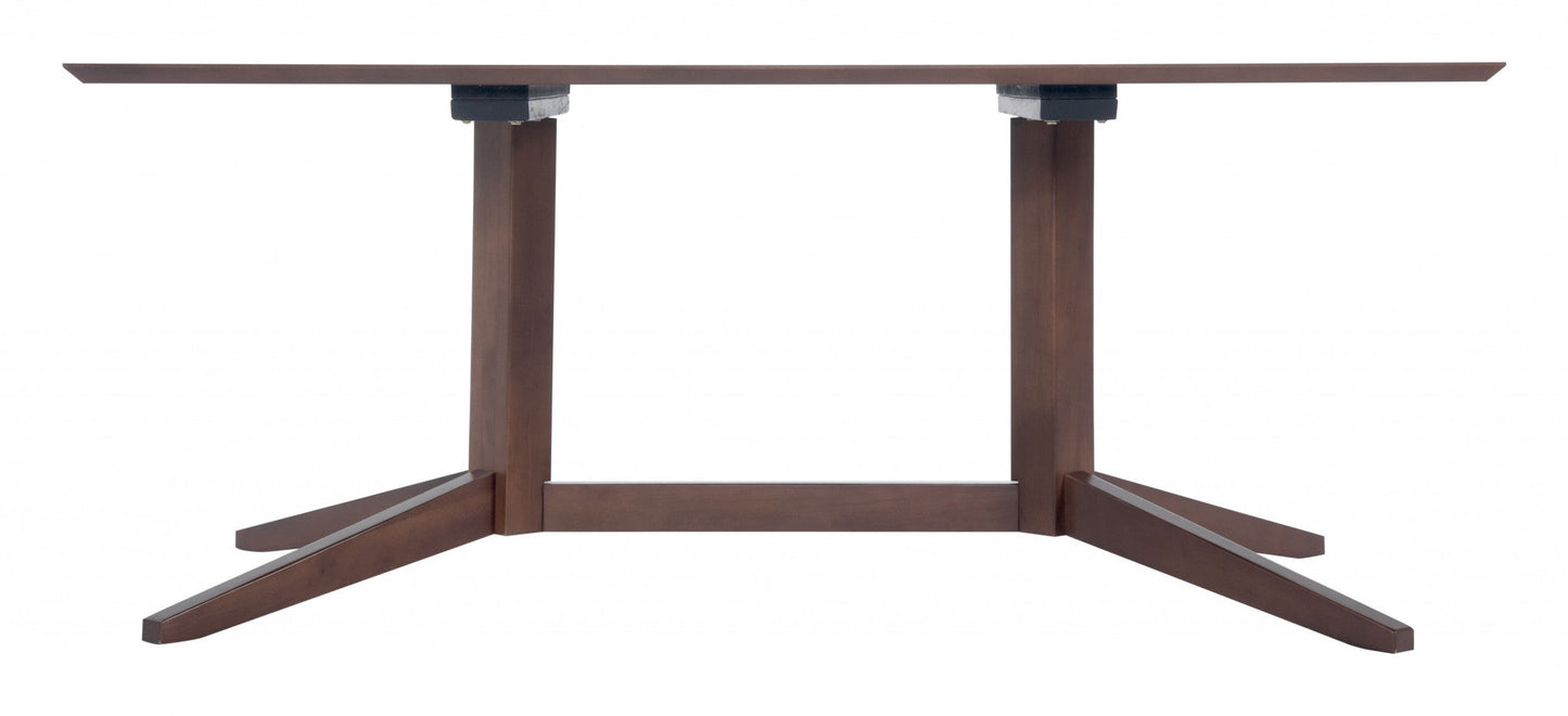HomeRoots Contemporary Dark Brown Wooden Dining Table
