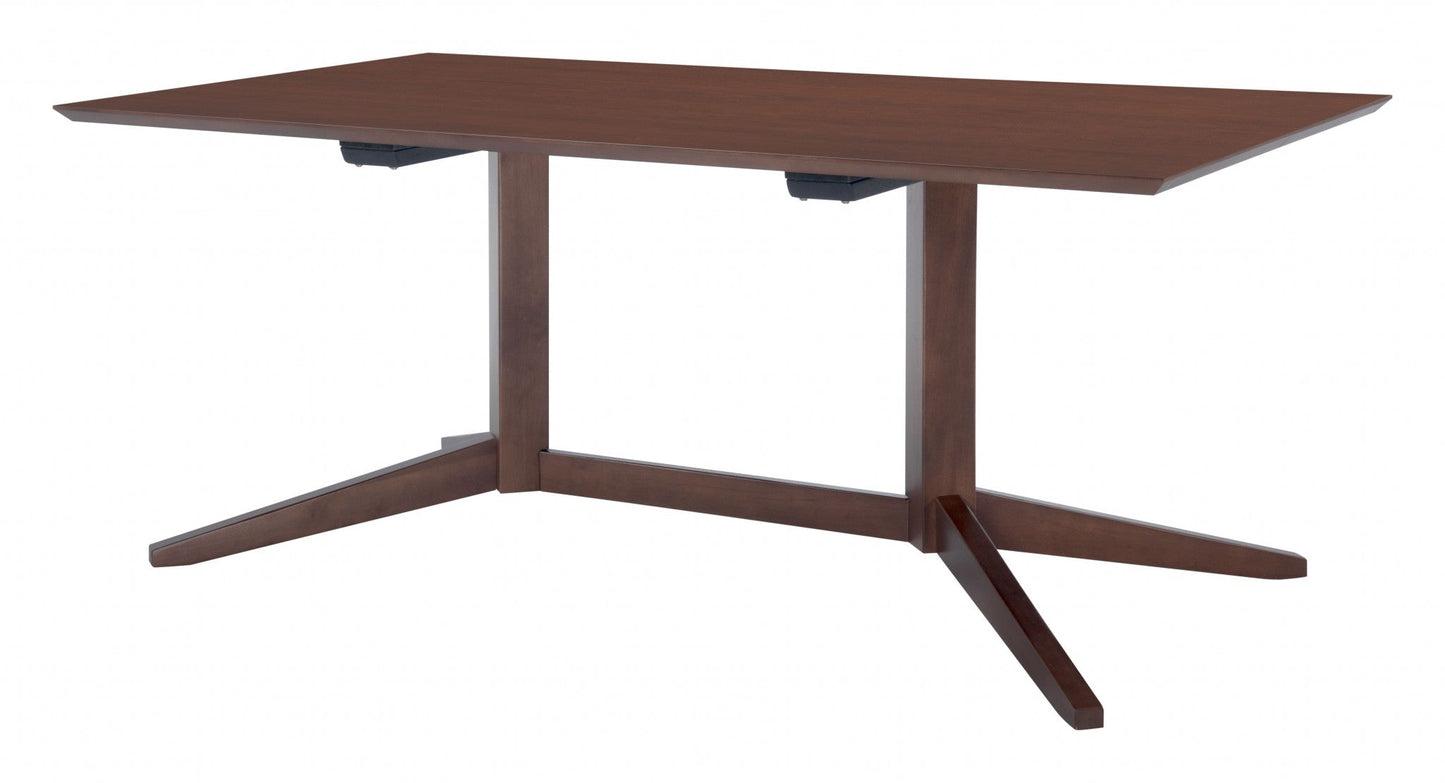 HomeRoots Contemporary Dark Brown Wooden Dining Table