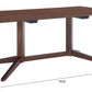 HomeRoots Contemporary Dark Brown Wooden Dining Table
