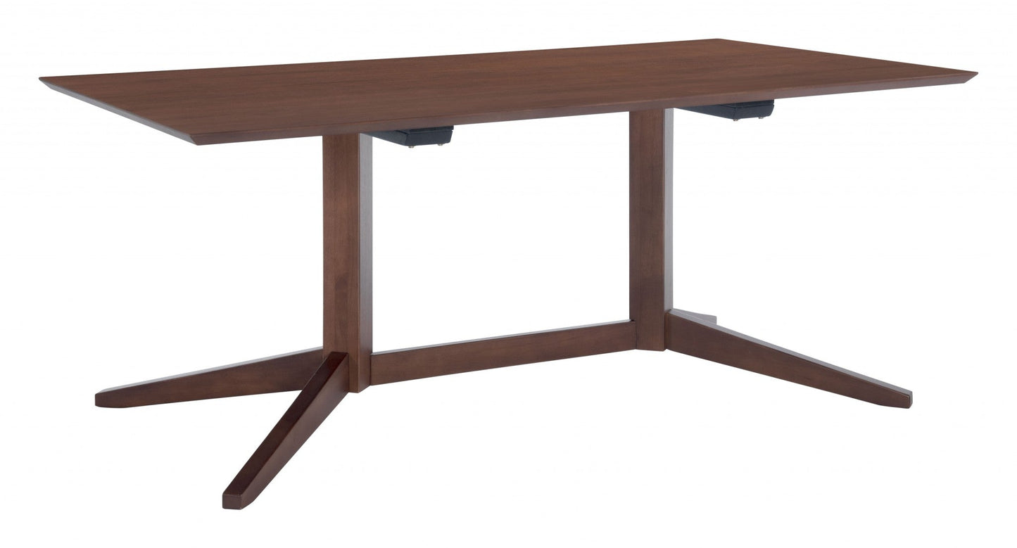 HomeRoots Contemporary Dark Brown Wooden Dining Table