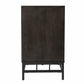 HomeRoots Contemporary Grid Lines Three Door Accent Cabinet