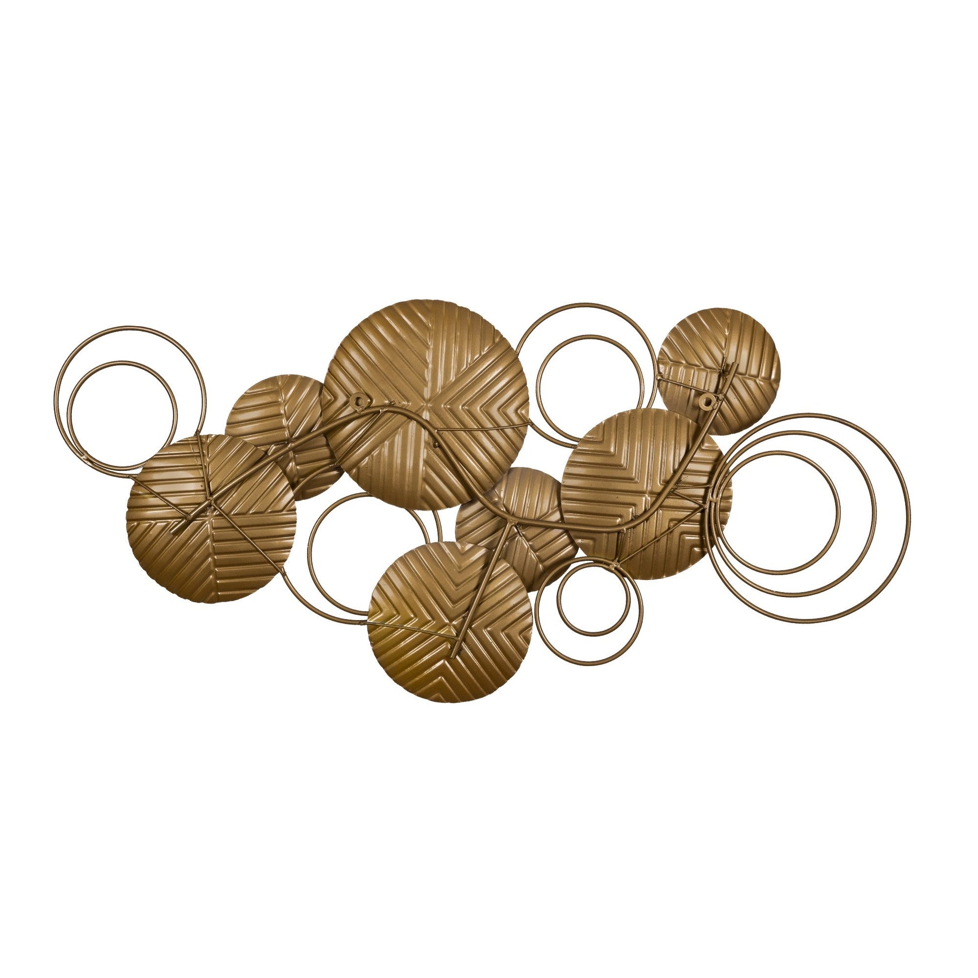 HomeRoots Contemporary Layered Metal Plate Wall Décor
