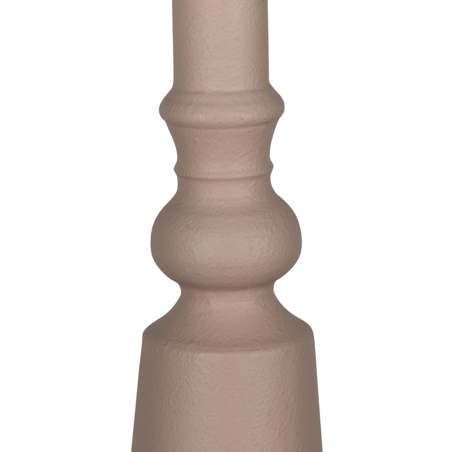 HomeRoots Contemporary Light Pink Metal Decorative Vase