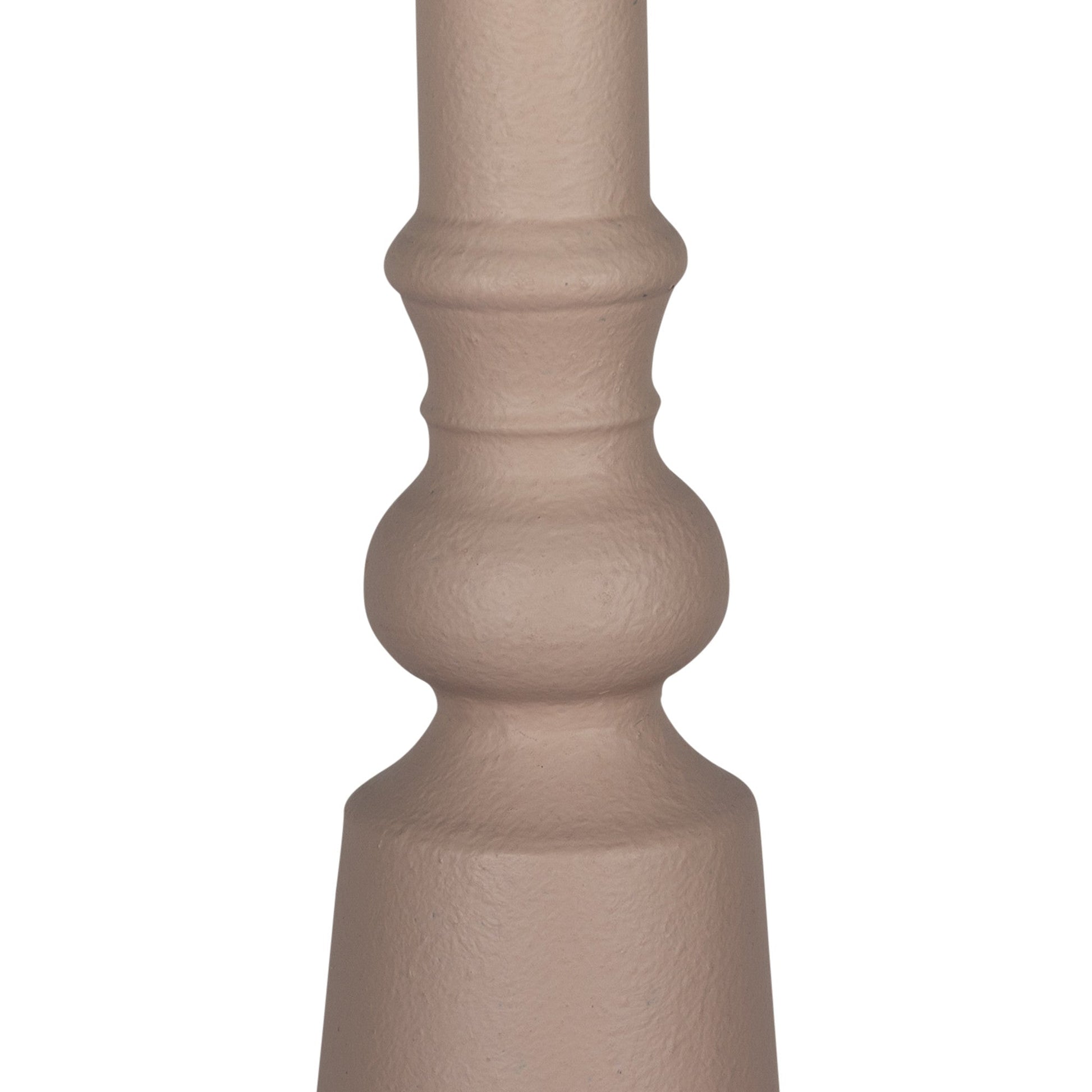 HomeRoots Contemporary Light Pink Metal Decorative Vase