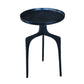 HomeRoots Contemporary Side Table in Bluish Black Finish