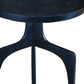 HomeRoots Contemporary Side Table in Bluish Black Finish