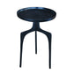 HomeRoots Contemporary Side Table in Bluish Black Finish