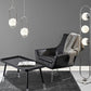 HomeRoots Contemporary Sleek Black Coffee Table