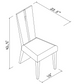 HomeRoots Contemporary Sleek High Gloss White Dining Chair