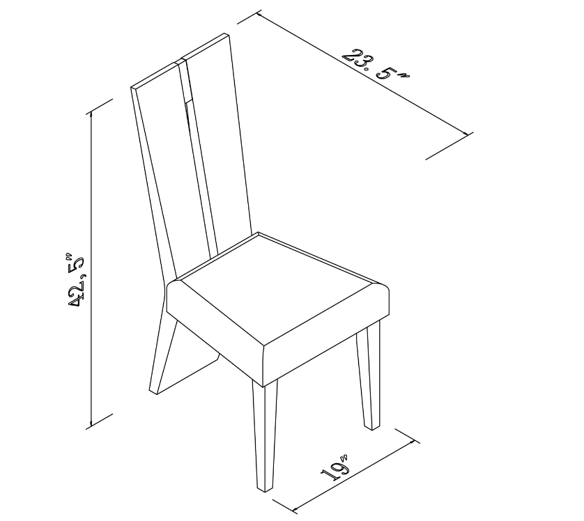 HomeRoots Contemporary Sleek High Gloss White Dining Chair