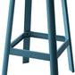 HomeRoots Contrast Wood Bar Stool in Teal and Natural Finish