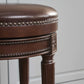 HomeRoots Counter Height Stool With Distressed Walnut Finish