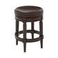 HomeRoots Counter Height Stool With Distressed Walnut Finish
