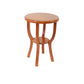 HomeRoots Country Cottage Style Wooden Stool In Bright Orange