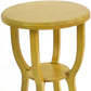 HomeRoots Country Cottage Style Wooden Stool In Yellow