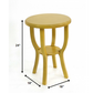HomeRoots Country Cottage Style Wooden Stool In Yellow