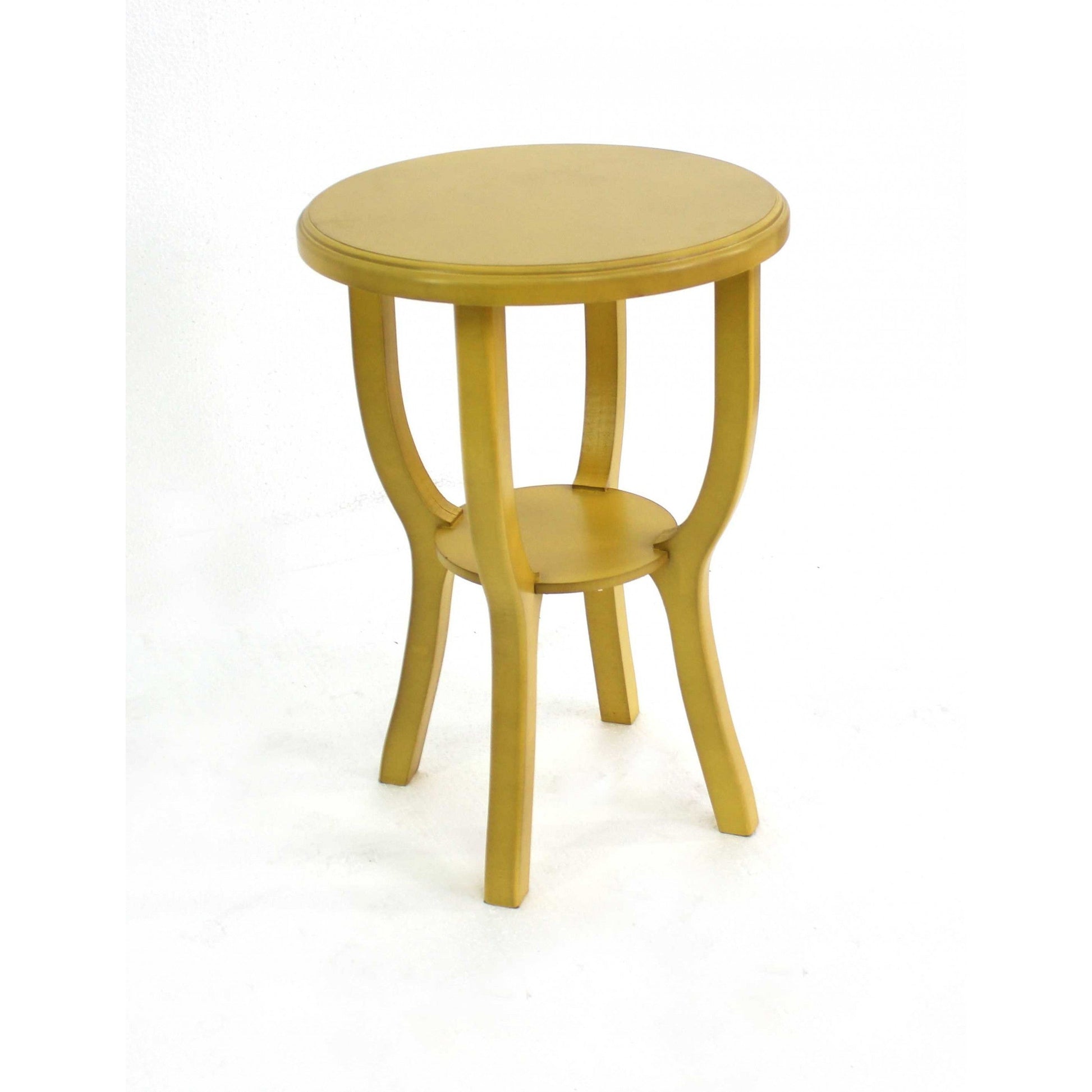 HomeRoots Country Cottage Style Wooden Stool In Yellow