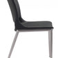 HomeRoots Cradle White Faux Leather Side or Dining Chairs in Set of 2