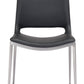 HomeRoots Cradle White Faux Leather Side or Dining Chairs in Set of 2