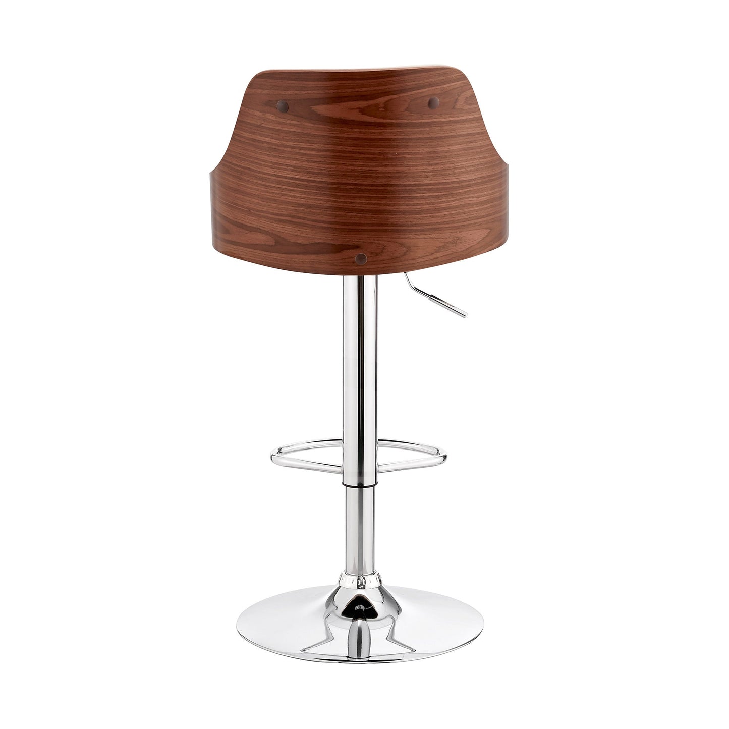 HomeRoots Cream Faux Leather Adjustable Modern Bar Stool