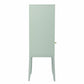 HomeRoots Crosshatch Accent Storage Cabinet in Pale Green Finish