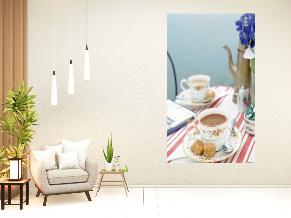 HomeRoots Cup of Coffee 1 For Two Giclee Wrap Canvas Wall Art