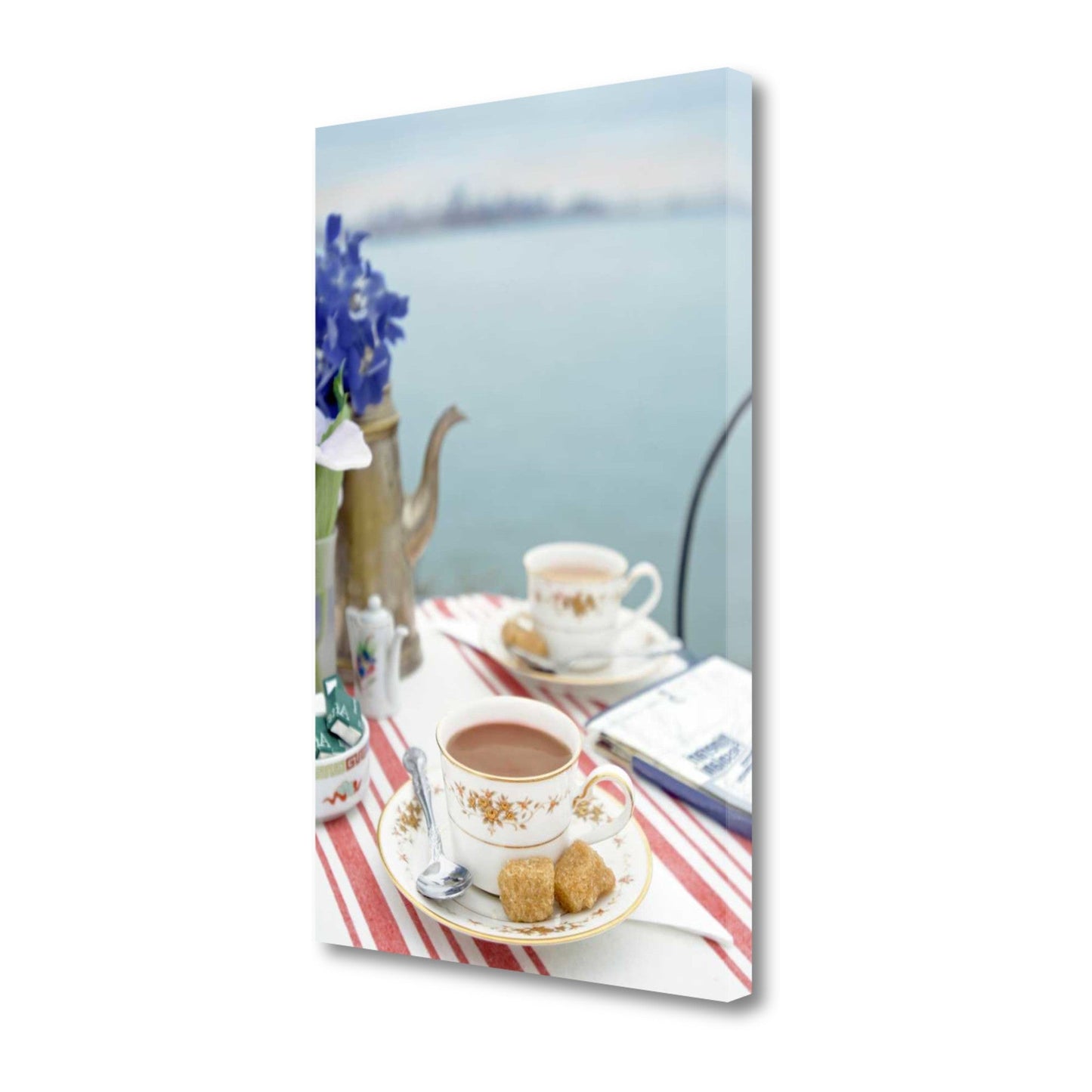 HomeRoots Cup of Coffee 1 For Two Giclee Wrap Canvas Wall Art