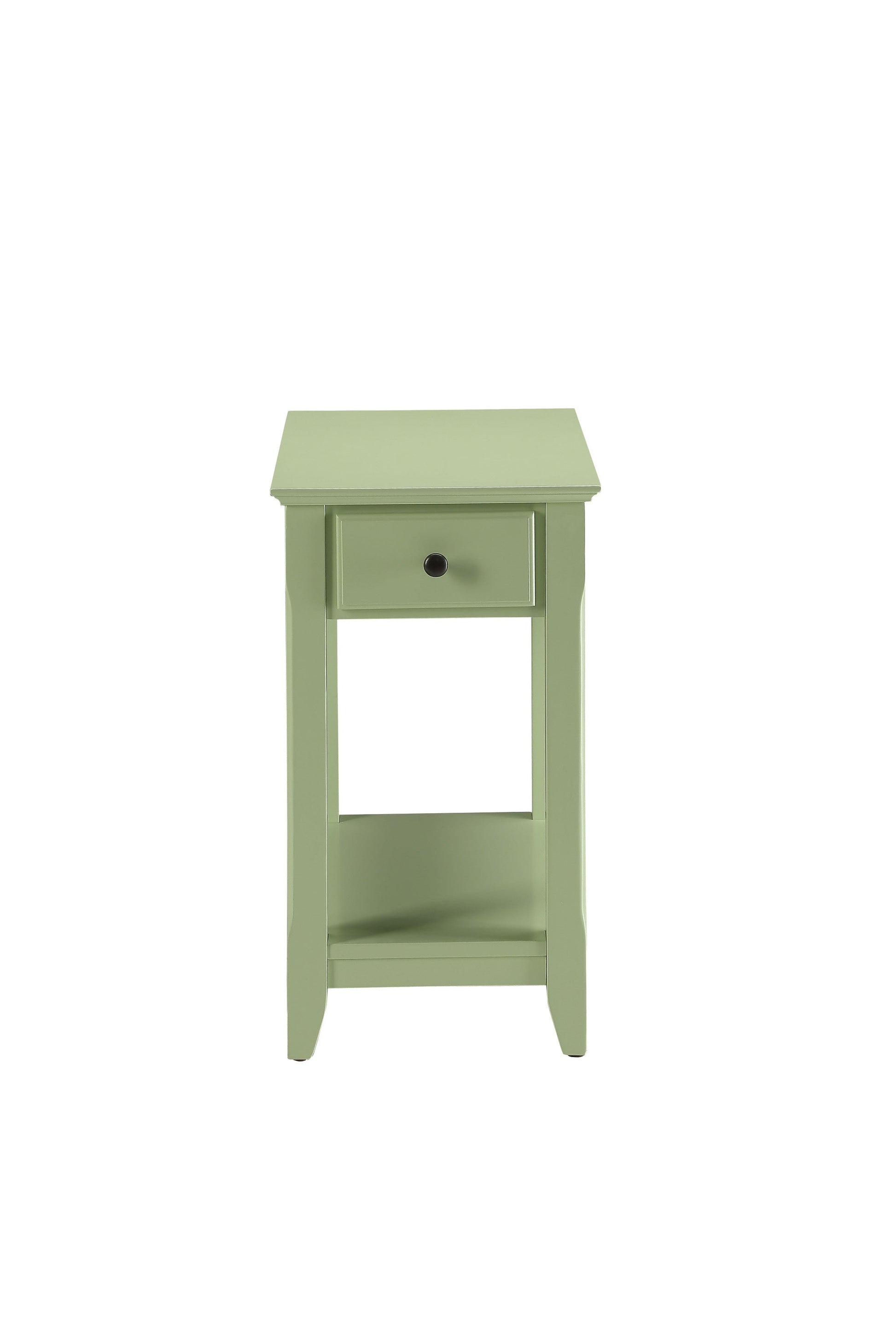HomeRoots Cutie Compact Pale Green Single Drawer End Table