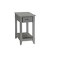 HomeRoots Cutie Compact Single Drawer End Table in Gray Finish